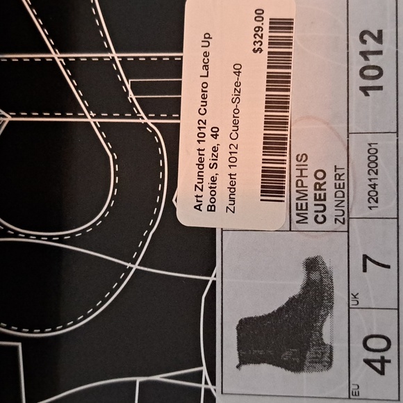 Art Zundert 1012 Cuero Lace up zipper boots - Picture 8 of 10